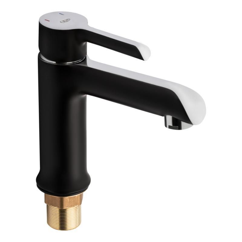 Смеситель для раковины Qtap Grand QTGRABCR001F Black Matt Смеситель для раковины Qtap Grand QTGRABCR001F Black Matt