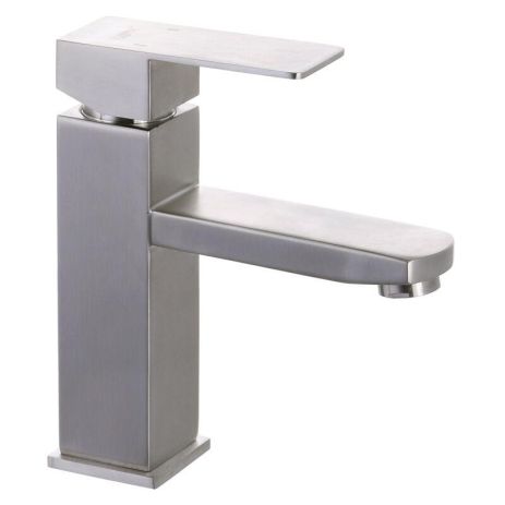 Змішувач для умивальника з нержавійки ZERIX KUB 001