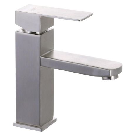 Змішувач для умивальника з нержавійки ZERIX KUB 001