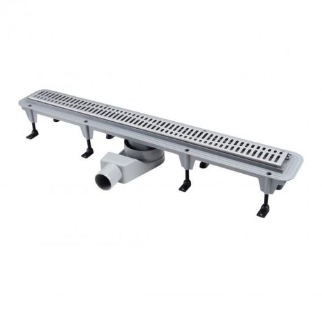 Трап Qtap Pisces CRM50800304 лінійний з комбінованим затвором і нержавіючої сіткою