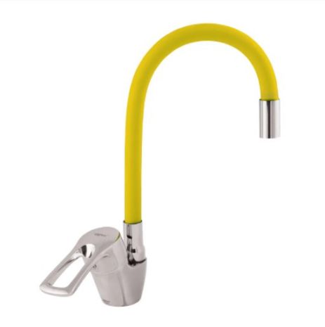 Змішувач для кухні з гнучким виливом Zerix Yub Yellow Змішувач для кухні з гнучким виливом Zerix Yub Yellow