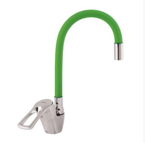 Змішувач для кухні з гнучким виливом Zerix Yub Green
