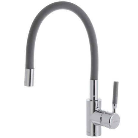 Змішувач для кухні з силіконовим виливом MIXXUS PREMIUM RIO 011 GRAY