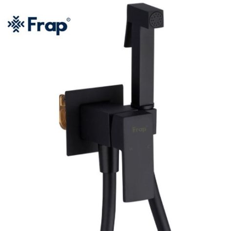 Змішувач для гігієнічного душу FRAP F7506-6 чорний вбудований Змішувач для гігієнічного душу FRAP F7506-6 чорний вбудований