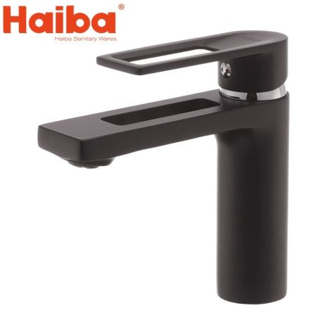 Змішувач для умивальника чорний Foster 001 Змішувач для умивальника чорний Foster 001