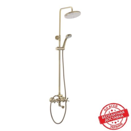 Душевая колонна со смесителем MIXXUS PREMIUM RETRO BRONZE-009-J Душевая колонна со смесителем MIXXUS PREMIUM RETRO BRONZE-009-J
