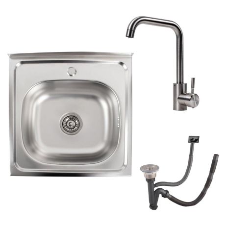 КОМПЛЕКТ мийка накладна 5050 САТИН 0,7/160 TM Valeso + змішувач NS02A Valeso КОМПЛЕКТ мийка накладна 5050 САТИН 0,7/160 TM Valeso + змішувач NS02A Valeso