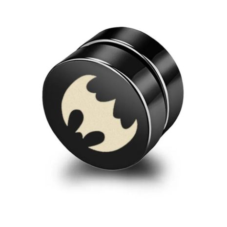 Сережки магнітні кліпси з малюнком Batman Бетмен плаги-обманки 1шт Сережки магнітні кліпси з малюнком Batman Бетмен плаги-обманки 1шт