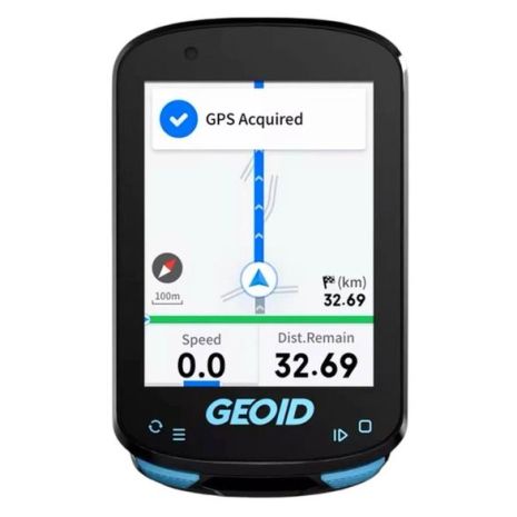 Велокомп'ютер GEOID CC600: GPS навігація, колірний екран, WiFi, Bluetooth, ANT+, IPX7 Чорний
