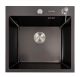 Кухонна мийка 50*50 чорна Valeso Handmade (товщина 3,0/1.5)