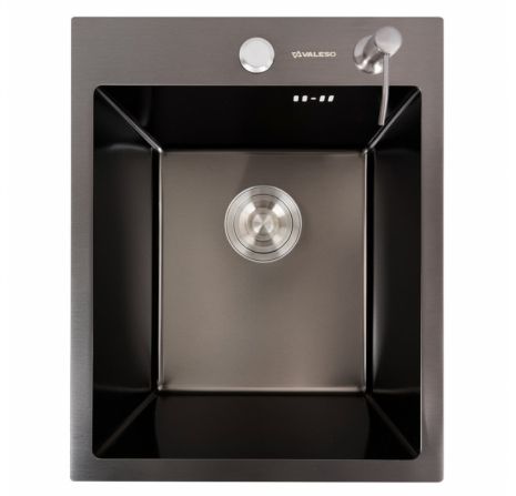 Мийка кухонна PVD чорна 40*50 VALESO Handmade (товщина 3,0/1,5) Мийка кухонна PVD чорна 40*50 VALESO Handmade (товщина 3,0/1,5)