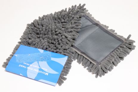 Запасна насадка з підкладкою на швабру-натирач 40*10 см 3004/grey