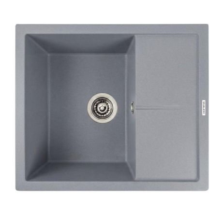 Кухонна гранітна мийка 5850 REYNA VALESO сірий металік Кухонна гранітна мийка 5850 REYNA VALESO сірий металік
