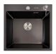 Кухонна мийка 50*50 чорна Valeso Handmade (товщина 3,0/1.5)