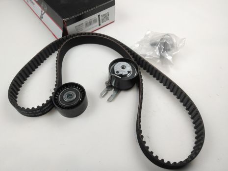 Ремень ГРМ+ролик FORD FIESTA/FUSION 2001-2012 (1.4TDCI), , Nemo, Xsara, GATES (K015587XS)