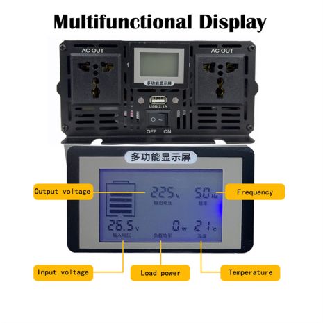 Інвертор перетворювач напруги 24/220v чистий синус 2500/5000w Інвертор перетворювач напруги 24/220v чистий синус 2500/5000w