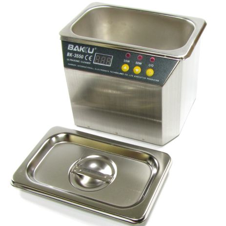 Ультразвукова ванна Baku BK3550 у металевому корпусі (дворежимна 30W/50W, 0.7L)
