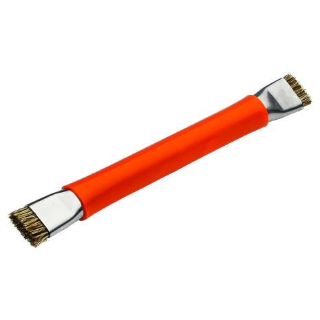 Щітка антистатична СС-01 двостороння, пластикова, з металевою ручкою