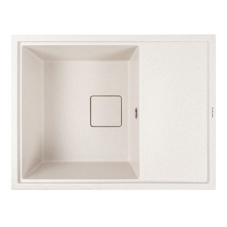 Кухонна гранітна мийка 6550 ESTERIS VALESO біла в крапку