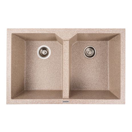 Мойка гранитная карамель VALESO VIATRIX 7950 (две чаши, матовая)