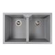 Мийка гранітна сірий металік VALESO 7950 VIATRIX (дві чаші, матова) Мийка гранітна сірий металік VALESO 7950 VIATRIX (дві чаші, матова)