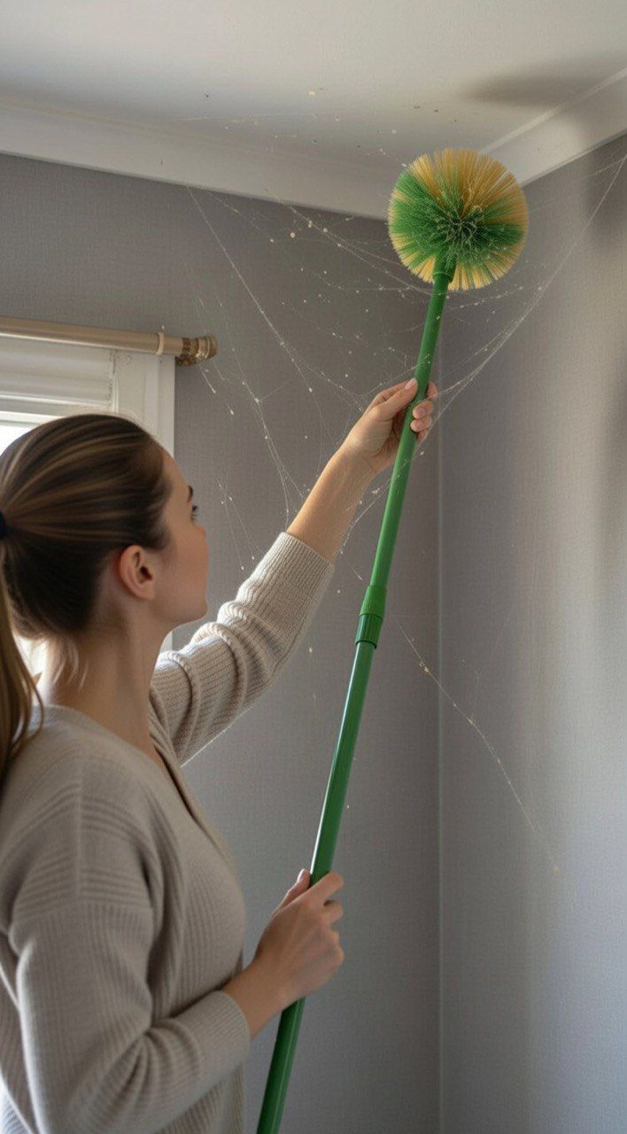 Щітка для прибирання павутини телескопічна 180 см Щітка для прибирання павутини телескопічна 180 см