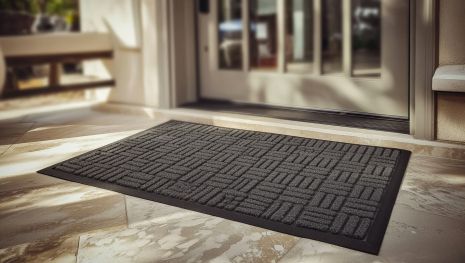 Килимок вхідний з бортом 60x90 см 2151/13 сірий