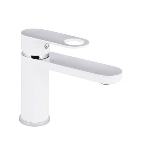 Змішувач для раковини Qtap Jay QTJAY270CRW45551 Chrome/White