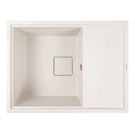 Кухонна гранітна мийка 6550 ESTERIS VALESO біла в крапку