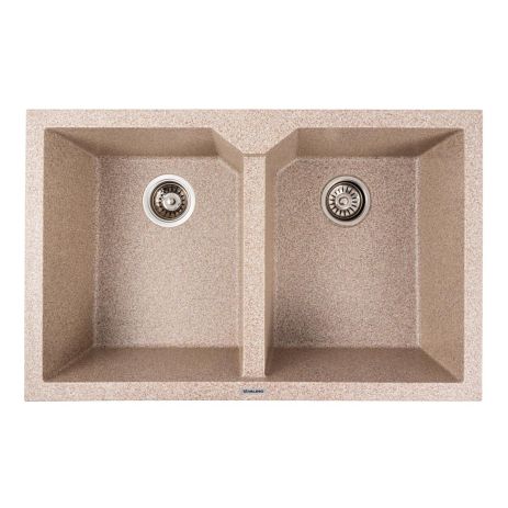 Мойка гранитная карамель VALESO VIATRIX 7950 (две чаши, матовая)