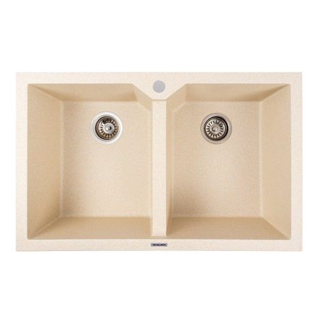 Мийка гранітна пісок VALESO VIATRIX 7950 (дві чаші, матова)