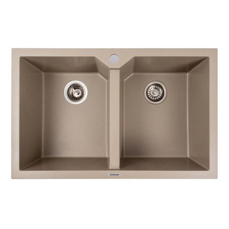 Мойка гранитная титан VALESO 7950 VIATRIX (две чаши, матовая)