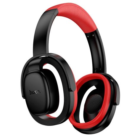 Навушники HOCO Rhyme open BT headphones W67 |BT5.4, 32h, HiFi| чорно-червоний