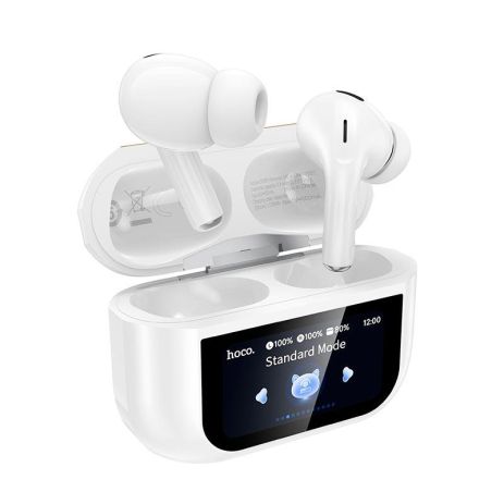 Бездротові навушники HOCO Rampino true wireless ANC Touch Screen BT headset EW88, BT5.4, 30/280mAh, 4/20h, white Бездротові навушники HOCO Rampino true wireless ANC Touch Screen BT headset EW88, BT5.4, 30/280mAh, 4/20h, white
