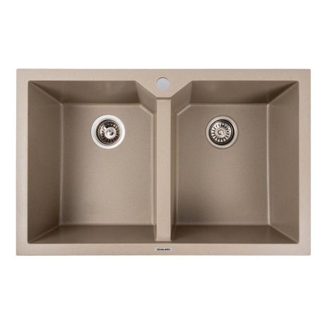 Мойка гранитная титан VALESO 7950 VIATRIX (две чаши, матовая)