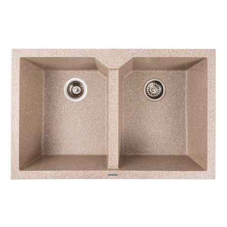 VALESO VIATRIX 7950 Гранітна мийка карамель (дві чаші, матова)