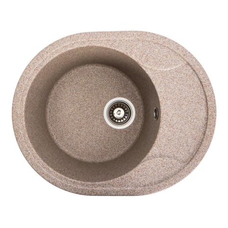 Кухонна гранітна мийка VALESO ONYX 5847 матова Карамель