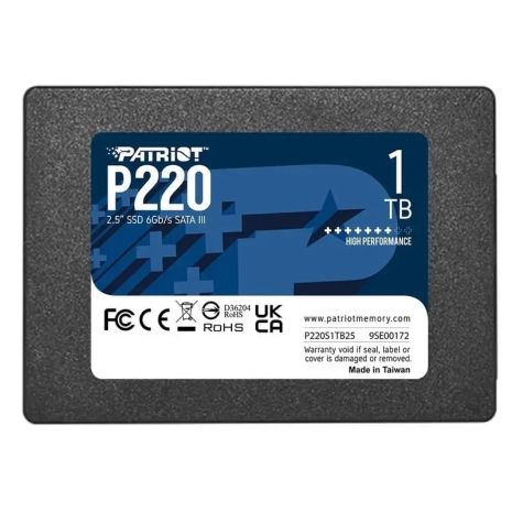 SSD Patriot P220 1TB 2.5" 7mm SATAIII