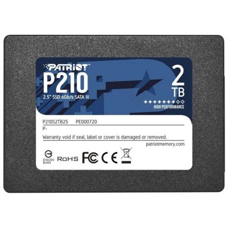 SSD Patriot P210 2TV 2.5" 7mm SATAIII 3D KLC