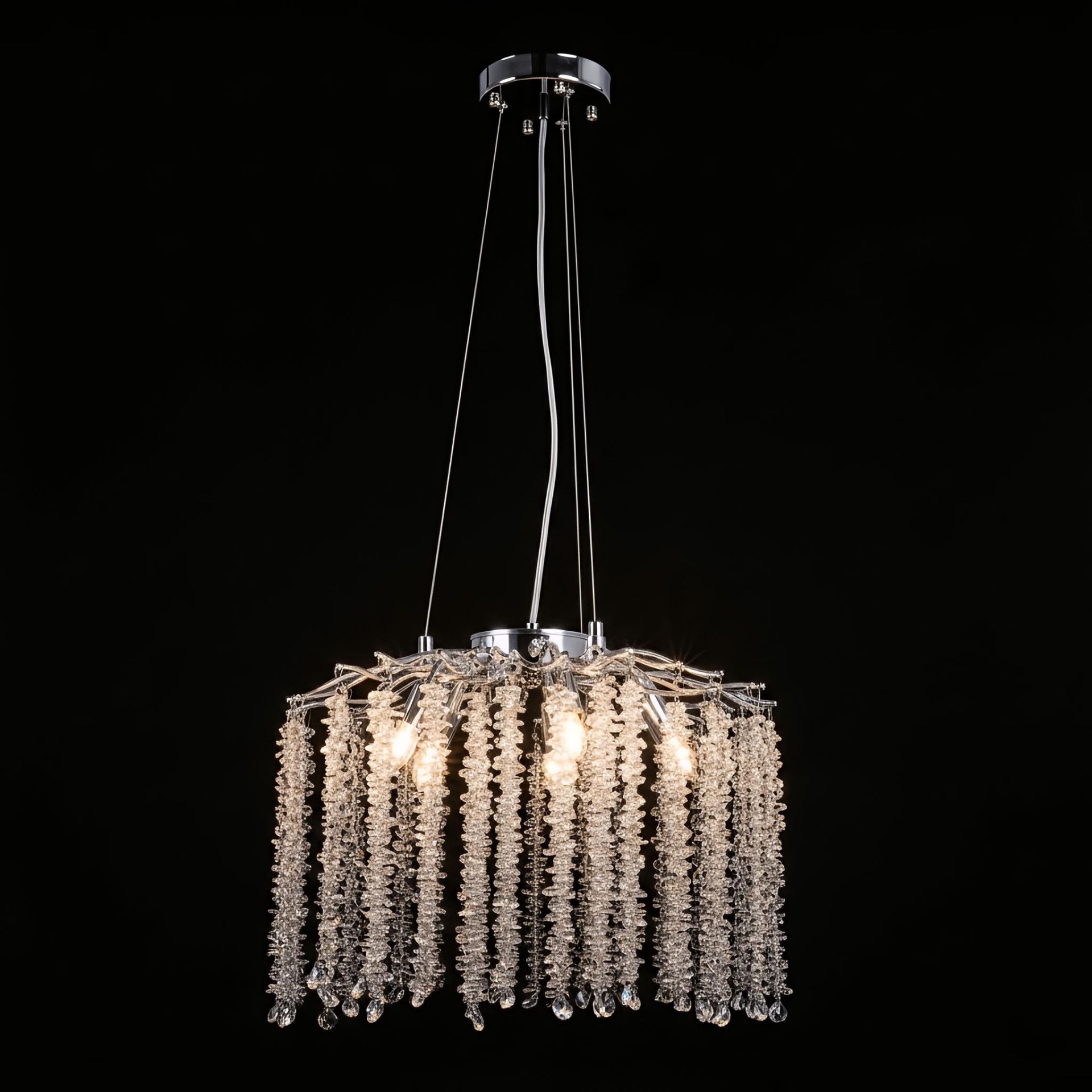 Підвісна люстра WM-7003 400-G9*5-38 CR Підвісна люстра WM-7003 400-G9*5-38 CR