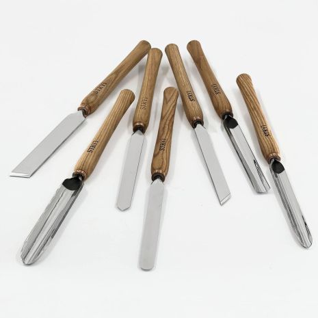 Набор токарных резцов по дереву СТРОЙ Профи 7 шт.