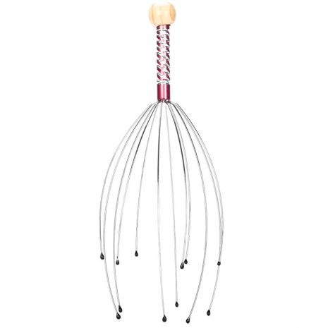 Антистресовий масажер для голови восьминога з нержавіючої сталі Фіолетовий