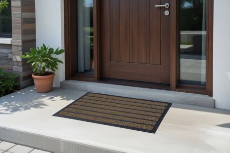 Килимок вхідний 60*90 см з гумовими смугами Грасс 3803/brown