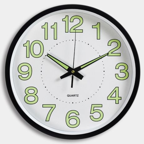 Фосфорные Бесшумные Настенные Часы Светящиеся Круглые (30 см) Timelike™ Ph-01-W белые Фосфорные Бесшумные Настенные Часы Светящиеся Круглые (30 см) Timelike™ Ph-01-W белые