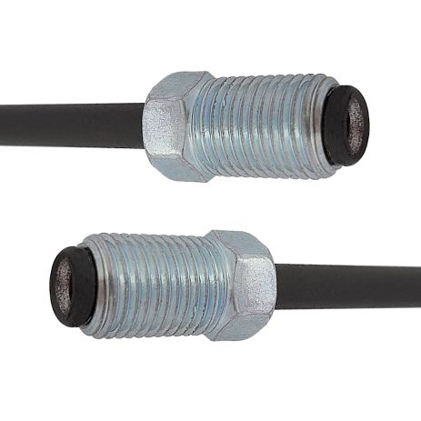 Трубка гальмівна сталева з покр. PVF (L=750мм; D=4, 75мм) з након. 116/116, ACS (WP125PVF)