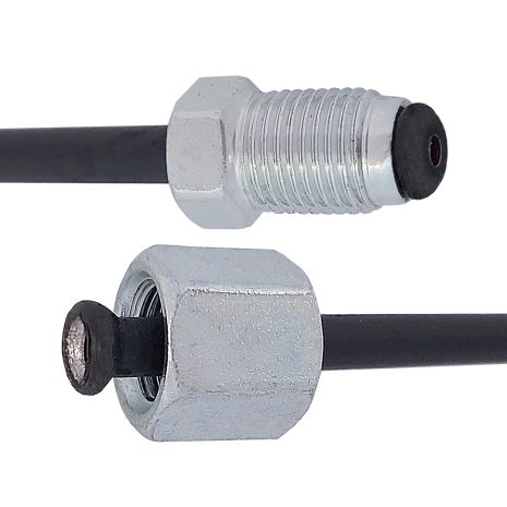 Трубка тормозная стальная с покр. PVF (L=1150мм; D=4, 75мм) с након. 105/106, ACS (WP186PVF)