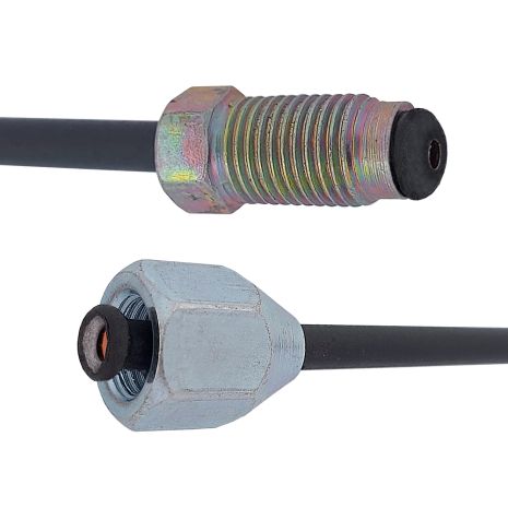 Трубка тормозная стальная с покр. PVF (L=1200мм; D=4, 75мм) с након. 109/110, ACS (WP094PVF)