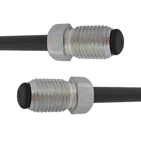 Трубка гальмівна сталева з покр. PVF (L=400мм; D=4, 75мм) з након. 115/115, ACS (WP269PVF)