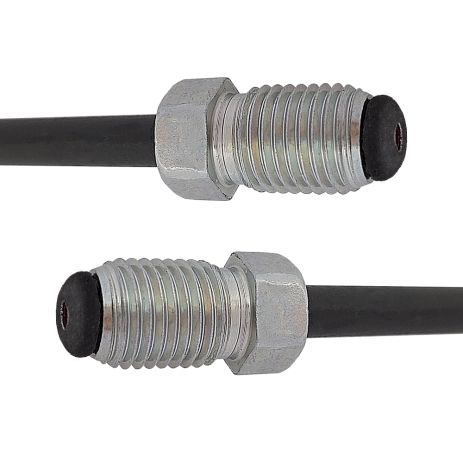 Трубка гальмівна сталева з покр. PVF (L=2600мм; D=4, 75мм) з након. 115/115, ACS (WP803PVF)