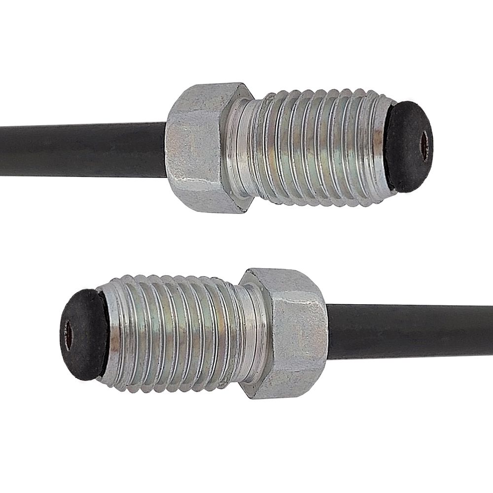 Трубка гальмівна сталева з покр. PVF (L=800мм; D=4, 75мм) з након. 115/115, ACS (WP367PVF) Трубка гальмівна сталева з покр. PVF (L=800мм; D=4, 75мм) з након. 115/115, ACS (WP367PVF)